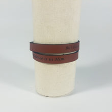Double Wrap - The Leather Word Bracelet™  Jeremiah 17:7